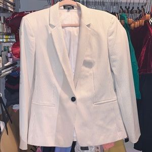 EXPRESS One Button Soft Notch Suit Blazer